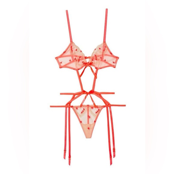 VICTORIA’S SECRET VS Very Sexy Sweetheart Strappy Teddy Lingerie XS - Picture 2 of 6